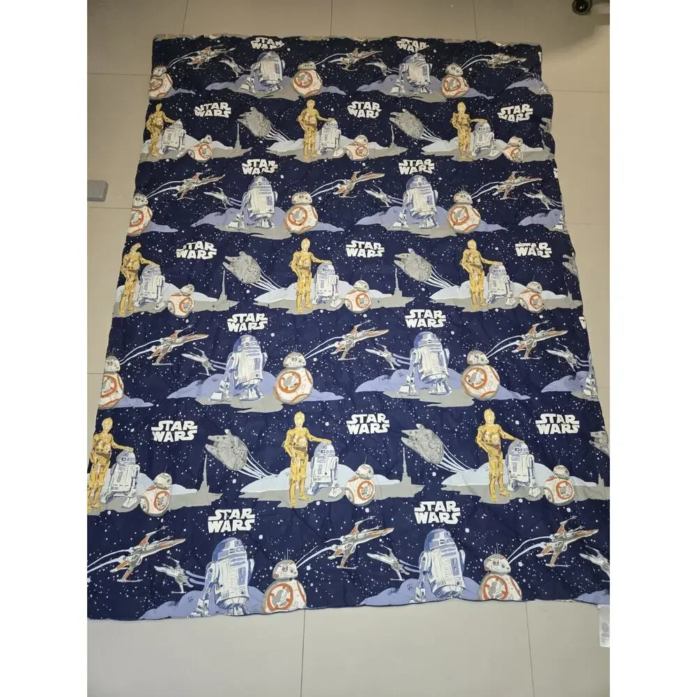Pottery Barn Kids Star Wars Twin Comforter Reversible BB8, C3P0, R2D2